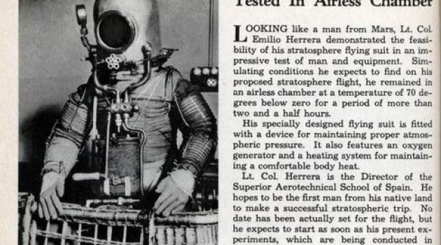 Emilio Herrera, el abuelo granadino de los trajes espaciales