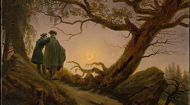 Lunes de arte: Dos hombres contemplando la luna