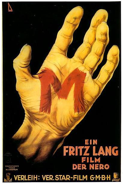 Cartel original de la película M (Fritz Lang, 1931)