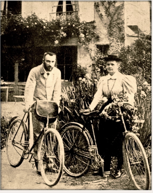 El matrimonio Curie hacía grandes marchas en bicicleta