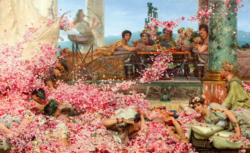 Las rosas de Heliogábalo, 1888. Lawrence Alma-Tadema. Colección Pérez Simón, México