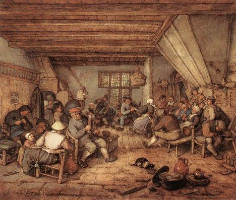 adriaen-van-ostade-feasting-peasants-in-a-tavern