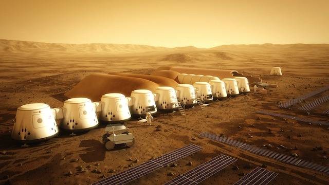 Así se vería el primer asentamiento humano en Marte.