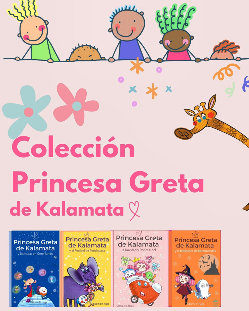 Imagen colección libros ilustrados digitales Princesa Greta de Kalamata, de Salomé R Hage